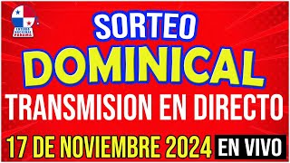 🔰🔰 EN VIVO LOTERIA SORTEO DOMINICAL 17 de NOVIEMBRE de 2024  Lotería Nacional de Panamá [upl. by Marquez]