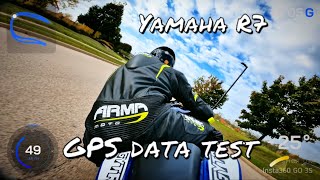 Yamaha R7  4K Insta GO 3S with GPS overlay tests [upl. by Falda]