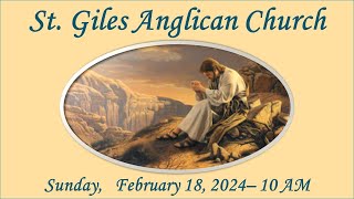 Feb 1824 St Giles Anglican Church Sunday Service [upl. by Wieren]