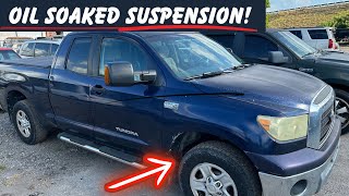 Toyota Tundra 57 4X2 Struts amp Shocks Install Pt 2 [upl. by Eneres960]