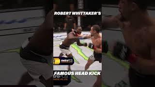 Robert Whittakers Famous Head Kick ufc mma [upl. by Enywad]