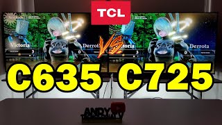 TCL C635 vs C725 Smart TVs 4K QLED  ¿Tienen realmente puertos HDMI 21 [upl. by Adnwahsar]