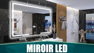 LE MEILLEUR MIROIR LED CONNECTÉ SALLE DE BAIN  Sbagno [upl. by Aihtnyc]