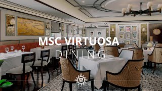 MSC Virtuosa  Dining experience [upl. by Raclima]