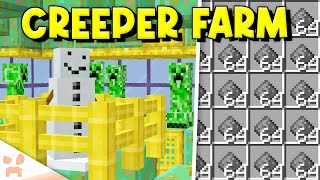 MINECRAFT 121 CREEPER FARM  Easy Efficient Automatic [upl. by Akemot268]