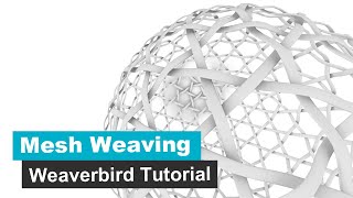 Mesh Weaving Pattern with Weaverbird Grasshopper Tutorial [upl. by Irehs932]