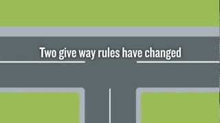 The give way rule for uncontrolled Tintersections has changed [upl. by Manny]