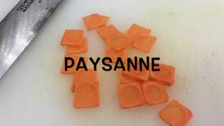 Vegetable Cutting  Paysanne [upl. by Ati]