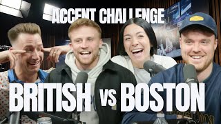 British vs Boston Accent  BRITS AMERICA [upl. by Yanad]