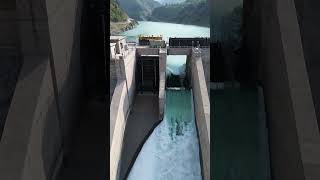 Dam Spillway Overflow damexploration nature waterdam travel waterreservoir [upl. by Ahsykal]