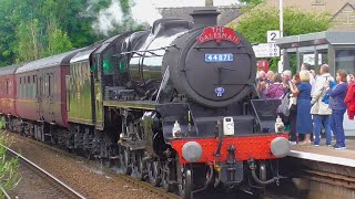 Black 5 Barks all day long on the Dalesman Langho  Clitheroe 160724 [upl. by Anastasie]