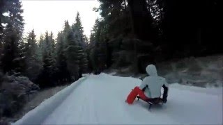 San Candido  Monte Baranci  Slittino  Rodeln  Sledding 20152016 [upl. by Anivlem]