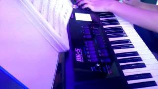 KaomaLambada remix techno keyboard Roland Bk5 [upl. by Bocoj]