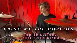 Bring Me The Horizon  TOP 10 STATUES THAT CRIED BLOOD  Drum Cover • Gabriel Gomér [upl. by Hau]