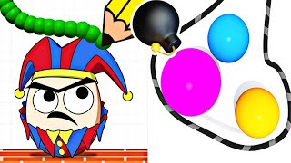 Draw To Smash VS Rope and Balls Logic Puzzle  Android IOS ASMR [upl. by Sorce]