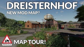 DREISTERNHOF NEW MOD MAP MAP TOUR Farming Simulator 19 PS4 [upl. by Bunting]