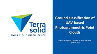 Ground classification of UAV based Photogrammetric Point Clouds with demo [upl. by Sharma531]