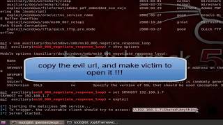 Dos Attack on Window 7   Metasploit [upl. by Pooi]