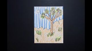 Lets Draw Joshua Tree National Park LandformsDesert [upl. by Annoet]