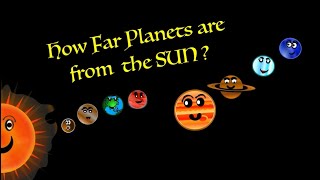 solarsystem Planets Distance from the Sun  Astronomical Unit [upl. by Izaak918]