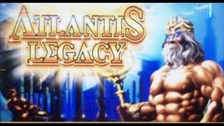 Aruze Gaming  Atlantis Legacy Slot Bonus [upl. by Lehcar37]