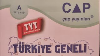 2024 TÜRKİYE GENELİ ÇAP TYT CEVAP ANAHTARI VE ÇÖZÜMLERİ [upl. by Aderfla476]