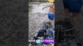 River Kayak Fishing for Bass bassfishing river fishing fish shorts explorepage kayakfishing r [upl. by Agnola152]