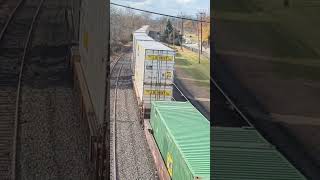 Norfolk Southern 28X Intermodal Goes Under A Bridge In Hershey Pa 11212024 Harrisburg East [upl. by Tarsuss931]