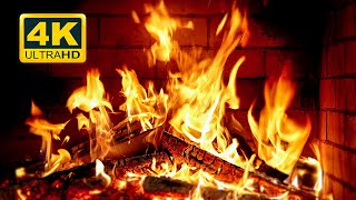 🔥 FIREPLACE Ultra HD 4K Fireplace with Crackling Fire Sounds Fireplace Burning Fire Background [upl. by Adabel]