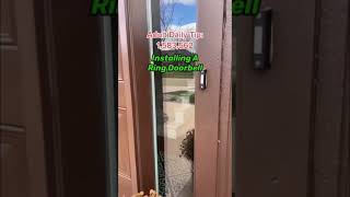 Installing A Ring Doorbell [upl. by Jaunita43]