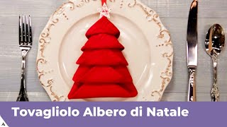 TOVAGLIOLO ALBERO DI NATALE  Tutorial passo passo [upl. by Eybbob388]