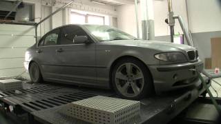 BMW E46 330d 204KM  303KM 704Nm powered by DYNOSOFT [upl. by Neerhtak]