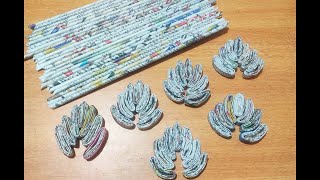 2 Easy Newspaper Craft Ideas  Newspaper Crafts  Easy Craft With Newspaper [upl. by Etiuqram]