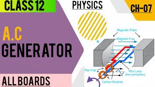 AC Generator Class 12 Physics  Chapter 07 Alternating Current  All boards physics video [upl. by Hisbe204]