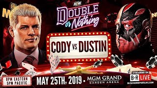 Cody vs Dustin Rhodes Double Or Nothing 2019 highlights [upl. by Courtund578]