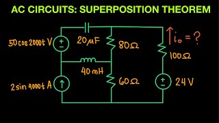 AC Circuit Episode 24 Superposition Theorem Part 4 [upl. by Jen]