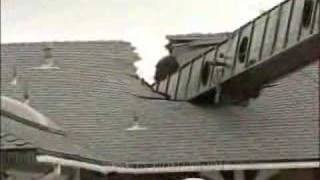 Crane Smashes a House in Anaheim Ca [upl. by Aicram971]