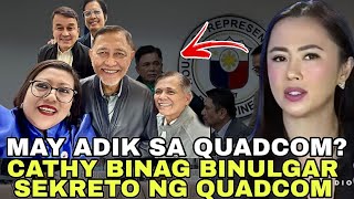 CATHY BINAG BINULGAR MAY ADIK SA QUADCOM BANGANG KUNG MAGATTEND NG HEARING [upl. by Anirbak]