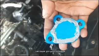 Cara pasang tutup EGR Innova RebornFortuner Hilux dengan kode mesin 2 GD [upl. by Shaina947]