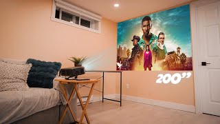 BUDGET Projector Under 200 for Home Theatre Goodbye 4k TV [upl. by Awra]