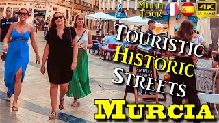 Murcia Spain Plaza Romea to Plaza Circular 4k UHD 60fps walking tour  COME WITH ME [upl. by Jacquelin]