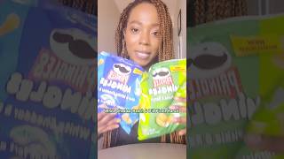 Trying NEW Pringles Mingles Puffs Review foodie snacks eating crunchy foodreview foodvlog [upl. by Haerdna]