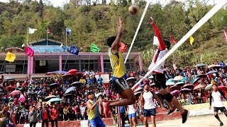 राष्ट्रिय भलिबल मा घम्सा घम्सी volleyball Gmae sabet vs baglung birethanti mela [upl. by Oaoj703]