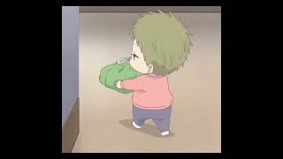 School babysitter anime edit cute anime deliverying lunch to his brother edit [upl. by Eillac]