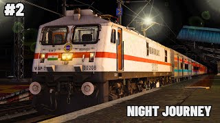 Indian Railways Train Simulator Pc Gameplay  Night Journey With Heavy Traffic  Gowthami Sf Exp [upl. by Nylinej634]