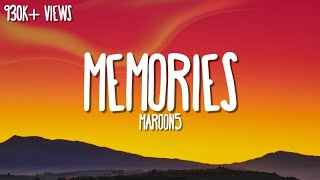 Maroon 5  Memories Lyrics [upl. by Hortense]