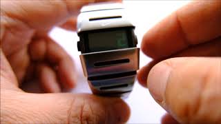 Nike Big Al Digital Chrono Date How To Adjust Alarm Watch [upl. by Rausch]