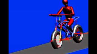 SIMPACK Multibody Simulation MBS  Automotive  Motorcycle Weaving and Crashing [upl. by Adnilemreh]