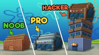 Minecraft  KRUSTY KRAB CHALLENGE NOOB vs PRO vs HACKER [upl. by Elizabeth]