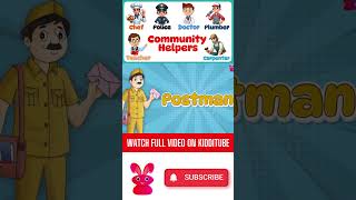 Community Helpers for kids Our Helpers Activity  kidditube [upl. by Eleahcim857]